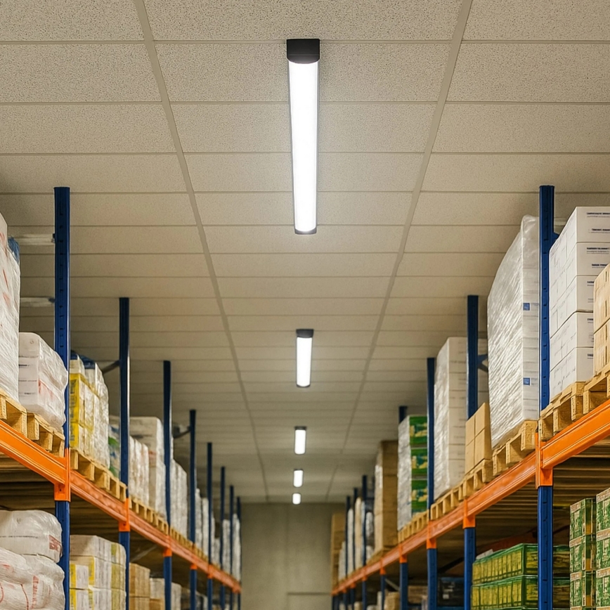 Oprawa świetlówkowa LED/36W/230V 4000K 120 cm czarna