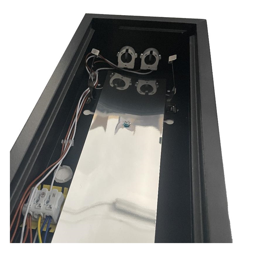 Oprawa świetlówkowa T8 2xG13/18W/230V 120 cm czarna