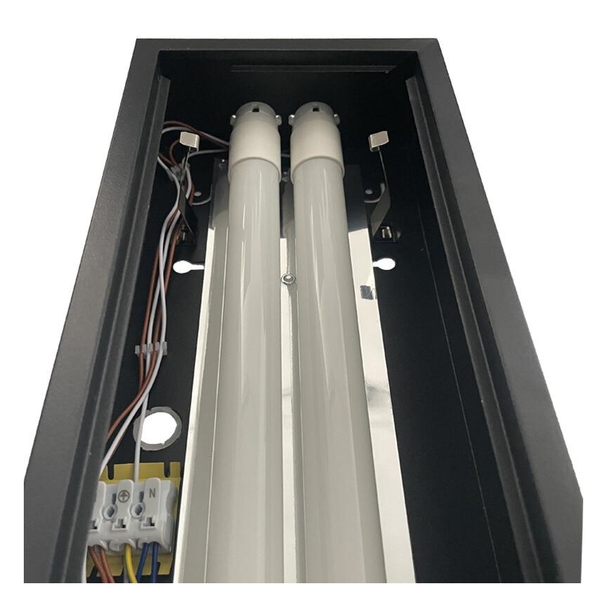Oprawa świetlówkowa T8 2xG13/18W/230V 120 cm czarna