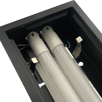 Oprawa świetlówkowa T8 2xG13/18W/230V 120 cm czarna