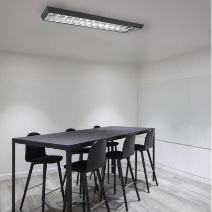 Oprawa świetlówkowa T8 2xG13/18W/230V 120 cm czarna