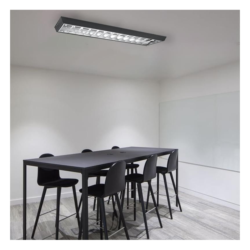 Oprawa świetlówkowa T8 2xG13/18W/230V 120 cm czarna