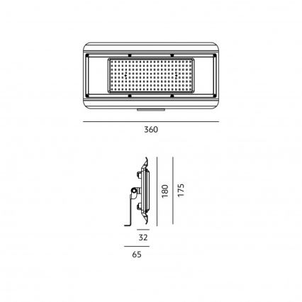 Oprawa techniczna LED 4 w 1 MULTILUXO LED/150W/230V 4000K IP65 36 cm