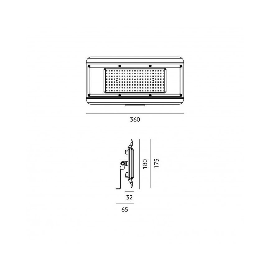 Oprawa techniczna LED 4 w 1 MULTILUXO LED/150W/230V 4000K IP65 36 cm