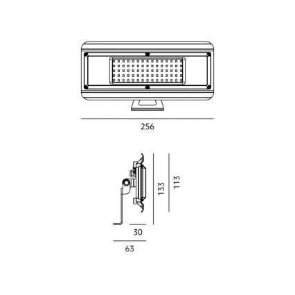 Oprawa techniczna LED 4w1 MULTILUXO LED/50W/230V 4000K IP65 25,6 cm