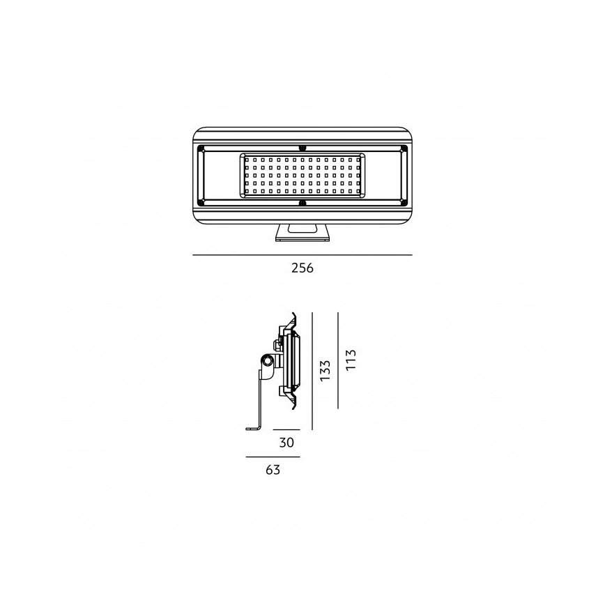 Oprawa techniczna LED 4w1 MULTILUXO LED/50W/230V 4000K IP65 25,6 cm