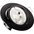 Oprawa wpuszczana 1xGU10/MR16/10W/230V śr. 9 cm czarna