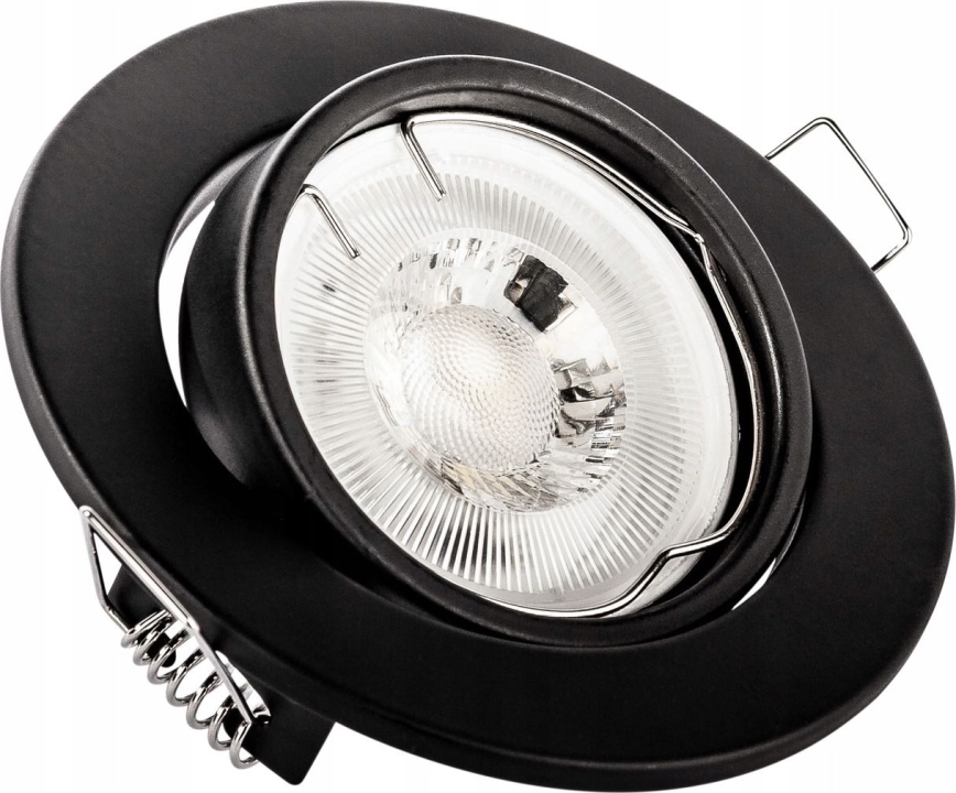 Oprawa wpuszczana 1xGU10/MR16/10W/230V śr. 9 cm czarna