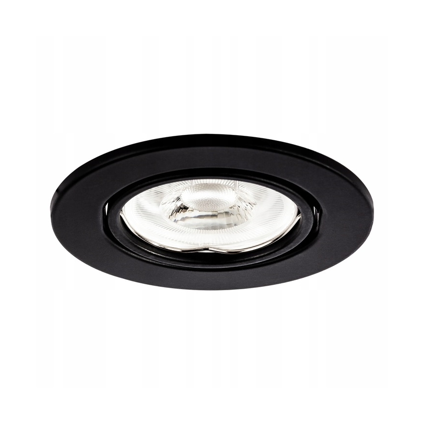 Oprawa wpuszczana 1xGU10/MR16/10W/230V śr. 9 cm czarna