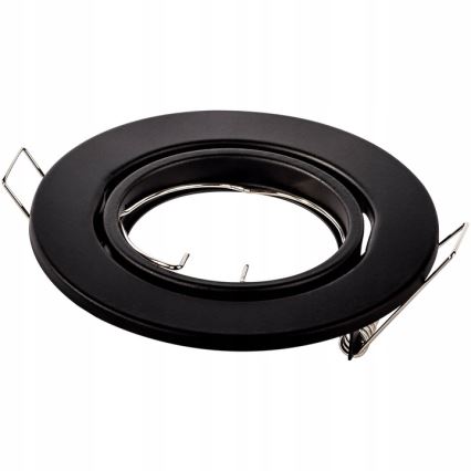 Oprawa wpuszczana 1xGU10/MR16/10W/230V śr. 9 cm czarna