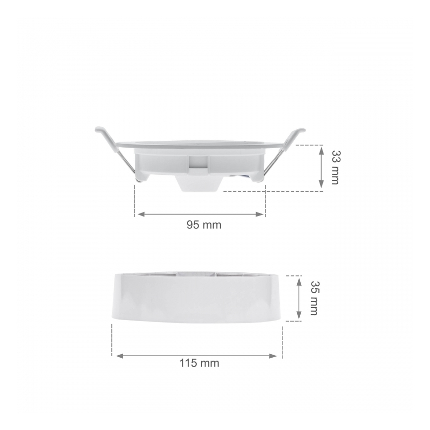 Oprawa wpuszczana ALGINE 2 w 1 LED/6W/230V 4000K biała