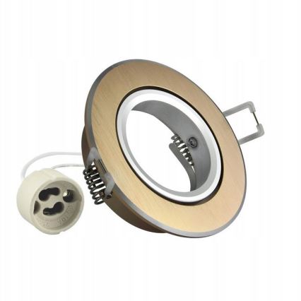 Oprawa wpuszczana EAST OPAL 1xGU10/8W/230V śr. 8,5 cm złota