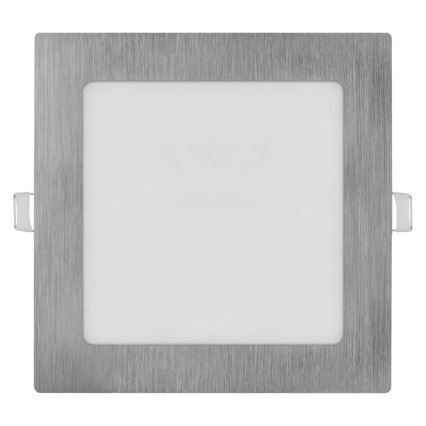 Oprawa wpuszczana LED NEXXO LED/12,5W/230V 3000/3500/4000K srebrna 17x17 cm
