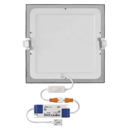 Oprawa wpuszczana LED NEXXO LED/18W/230V 3000/3500/4000K srebrna 22,5x22,5 cm