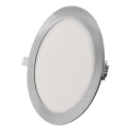 Oprawa wpuszczana LED NEXXO LED/18W/230V 3000/3500/4000K srebrna śr. 22,5 cm