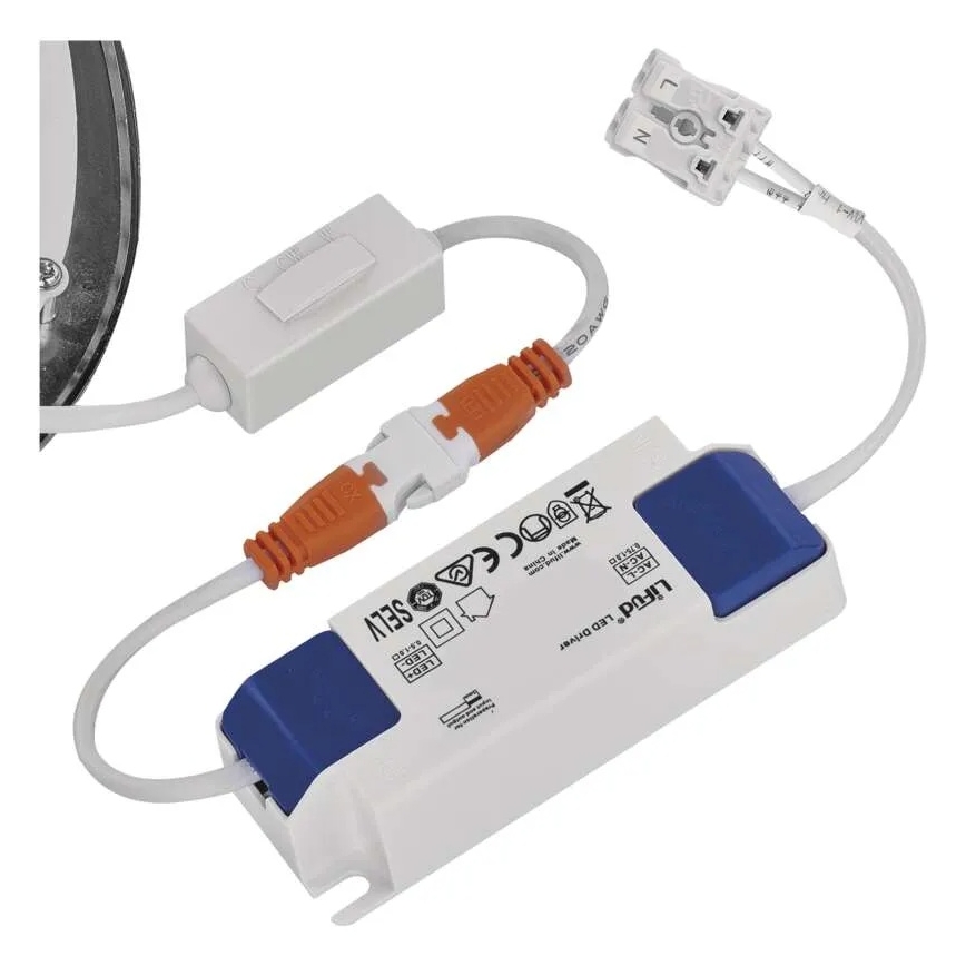 Oprawa wpuszczana LED NEXXO LED/18W/230V 3000/3500/4000K srebrna śr. 22,5 cm