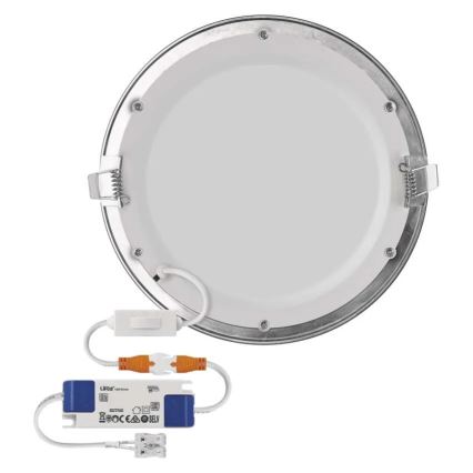 Oprawa wpuszczana LED NEXXO LED/18W/230V 3000/3500/4000K srebrna śr. 22,5 cm