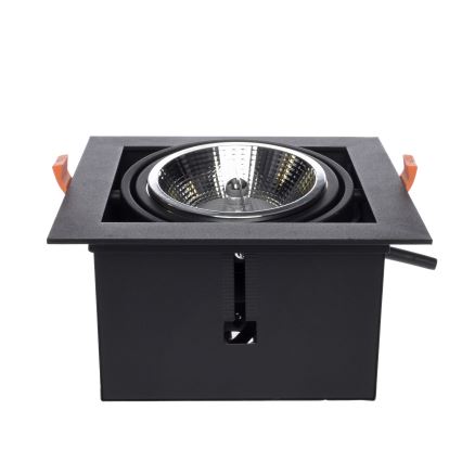 Oprawa wpuszczana PLAZA AR111 1xGU10/12W/230V czarny