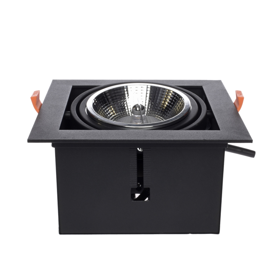 Oprawa wpuszczana PLAZA AR111 1xGU10/12W/230V czarny