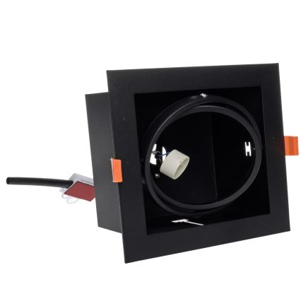 Oprawa wpuszczana PLAZA AR111 1xGU10/12W/230V czarny