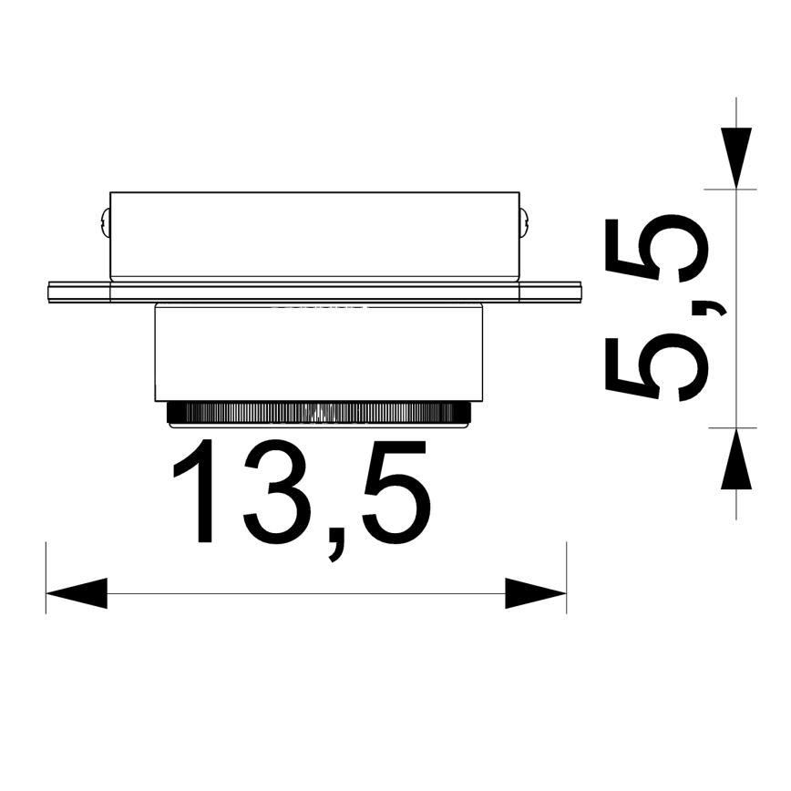 Oprawa wpuszczana punktowa KIDO 1xGX53/8W/230V czarny/beżowy/dąb