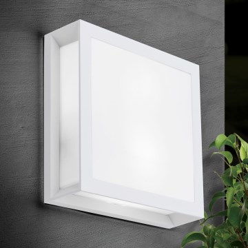 Oprawa zewnętrzna HENRY 2xE27/15W/230V 26x26 cm IP44 biały