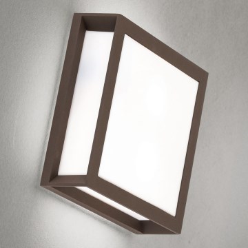 Oprawa zewnętrzna HENRY 2xE27/15W/230V 26x26 cm IP44 brązowa