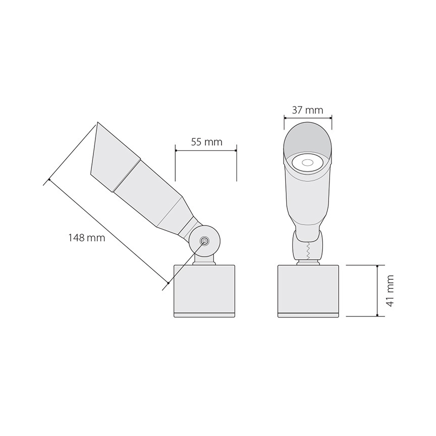 Panlux OKN-1LED/S - LED Oświetlenie zewnętrzne OKO 1xLED/1W/350mA