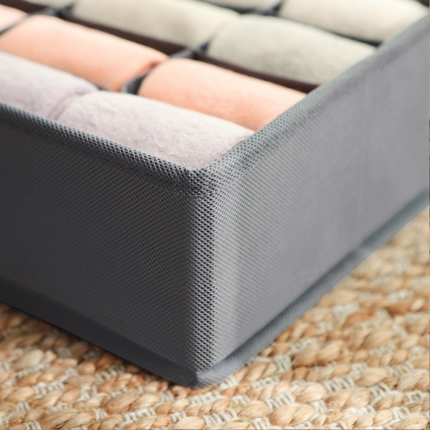 Organizer na bieliznę do szuflady GRANT szary