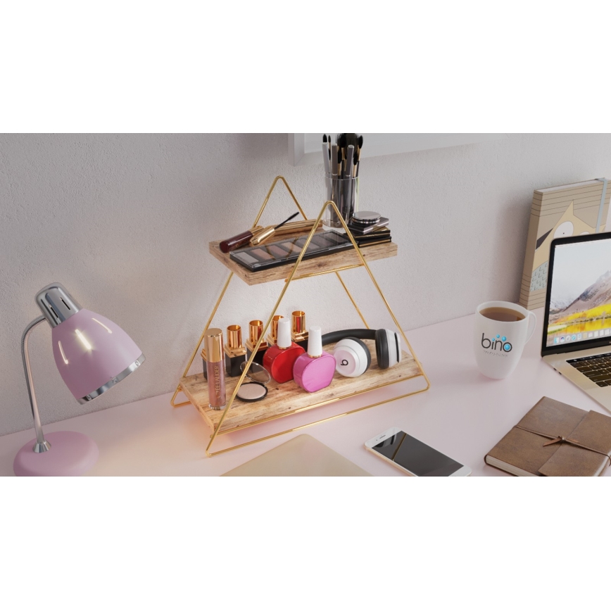 Organizer na półkę 35x40 cm złoty