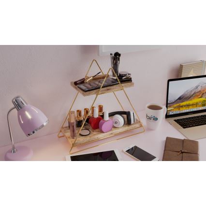 Organizer na półkę 35x40 cm złoty