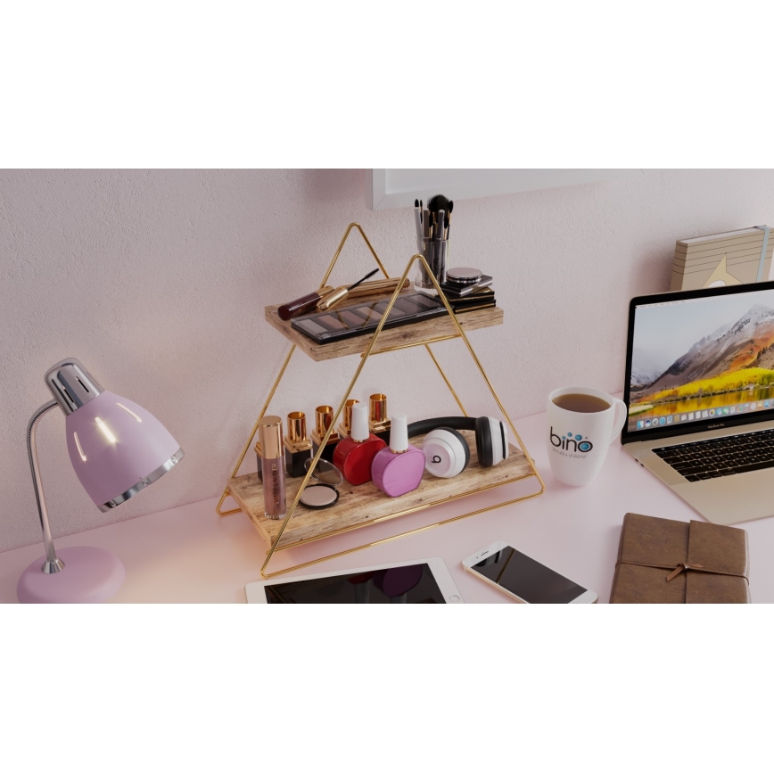 Organizer na półkę 35x40 cm złoty