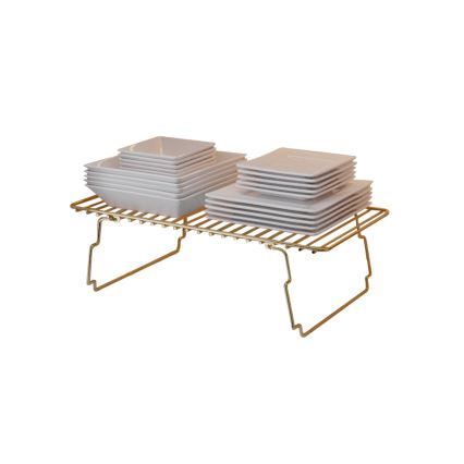 Organizer na półkę 42x19 cm złoty