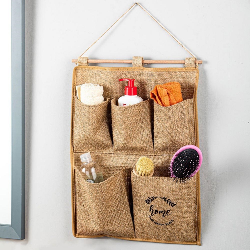 Organizer ścienny 45x35 cm brązowy