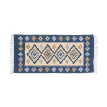 Orientalny dywan KILIM 80x150 cm niebieski