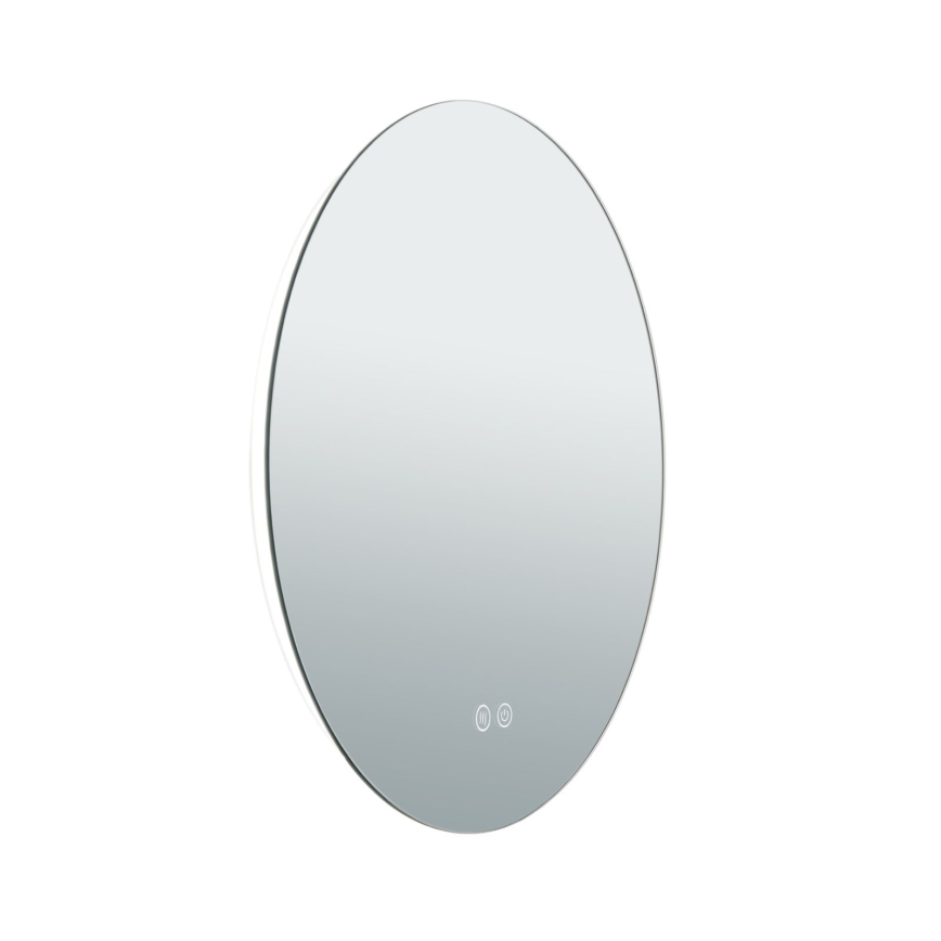 LED Podświetlane podgrzewane lustro łazienkowe naścienne FOCUS LED/18W/230V 3000/4200/6000K śr. 45 cm IP44