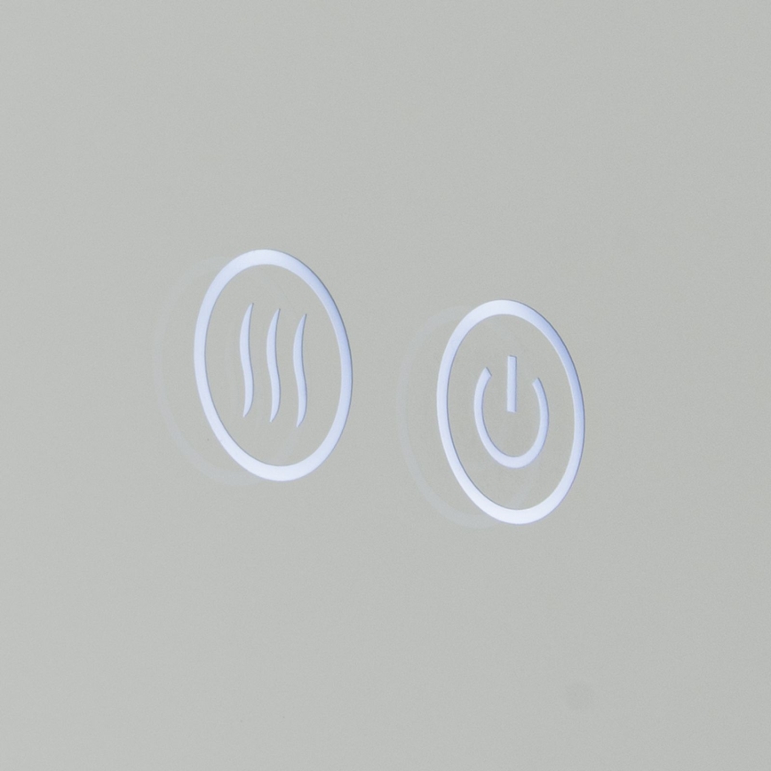 LED Podświetlane podgrzewane lustro łazienkowe naścienne FOCUS LED/18W/230V 3000/4200/6000K śr. 45 cm IP44