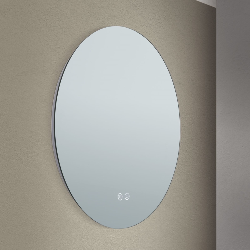 LED Łazienkowe naścienne lustro z podświeceniem FOCUS LED/18W/230V 3000/4200/6000K śr. 45 cm IP44