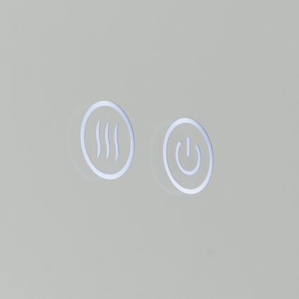 LED Podświetlane podgrzewane lustro łazienkowe naścienne FOCUS LED/25W/230V 3000/4200/6000K śr. 60 cm IP44