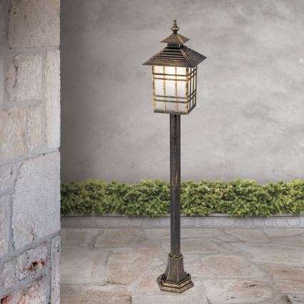 Lampa zewnętrzna KIKO 1xE27/11W/230V IP44 brąz/patyna