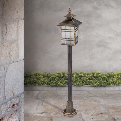 Lampa zewnętrzna KIKO 1xE27/11W/230V IP44 brąz/patyna