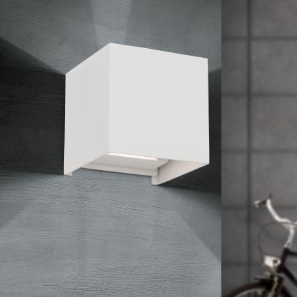 LED Kinkiet zewnętrzny CUBE 2xLED/3W/230V IP54 biały