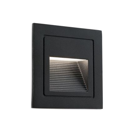 LED Oprawa wpuszczana LORO LED/2W/230V IP65 czarny