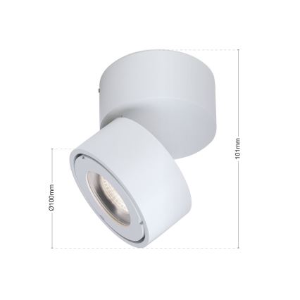 LED Regulowane punktowe oświetlenie łazienkowe HARVEY LED/15W/230V IP65 białe