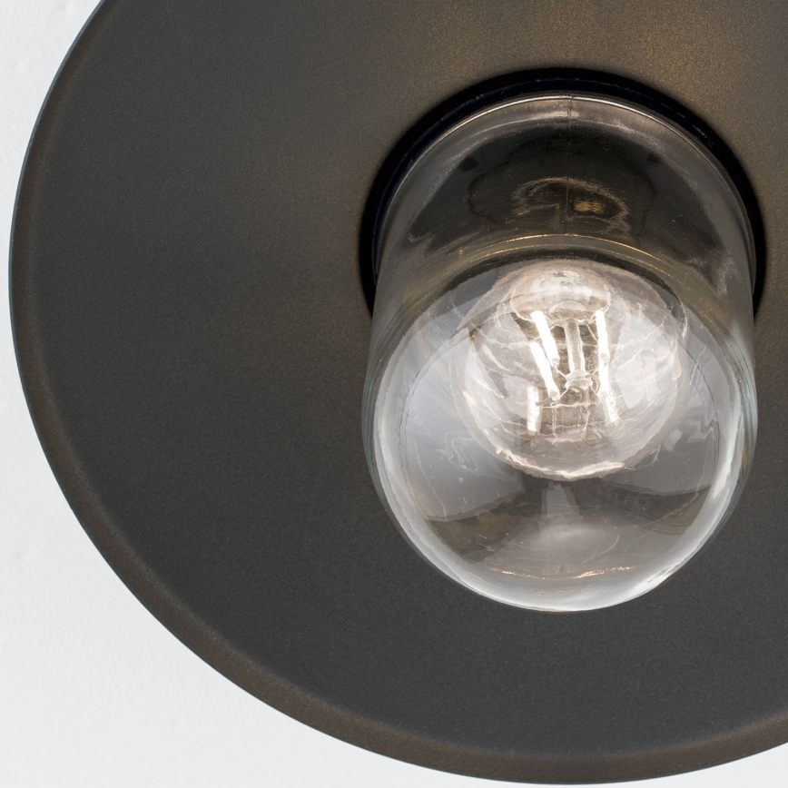 Zewnętrzny przysufitowy żyrandol EDWARD 1xE27/60W/230V IP44 antracyt