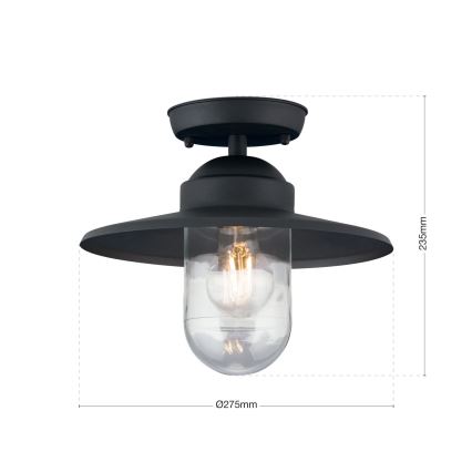 Zewnętrzny żyrandol EDWARD 1xE27/60W/230V IP44 czarny