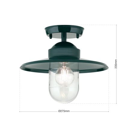 Zewnętrzny żyrandol EDWARD 1xE27/60W/230V IP44 zielony
