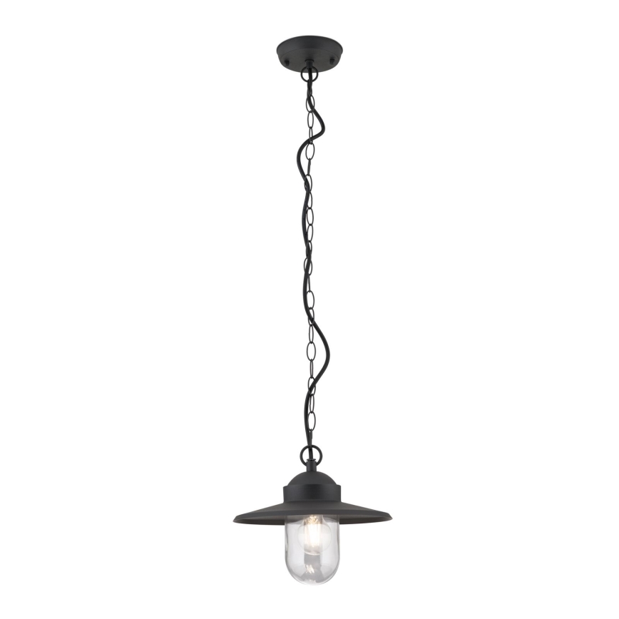 Zewnętrzna lampa wisząca EDWARD 1xE27/60W/230V IP44 czarna