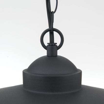 Zewnętrzna lampa wisząca EDWARD 1xE27/60W/230V IP44 czarna