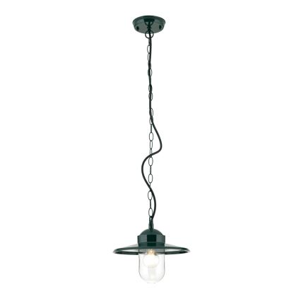 Zewnętrzna lampa wisząca EDWARD 1xE27/60W/230V IP44 zielona